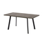 Стол прямоугольный БОРГ-120 120+40*80 черный/ламинат дымчатая керамика - фото 2