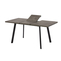 Стол прямоугольный БОРГ-120 120+40*80 черный/ламинат дымчатая керамика - фото 3