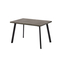 Стол прямоугольный БОРГ-120 120+40*80 черный/ламинат дымчатая керамика