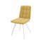Стул РОМ белый/велюр Б16 желтый