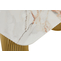 Стол прямоугольный АСКАР-200 200х110 золото/Бельдия Белый Глянец Премиум Кер - фото 4