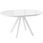 Стол круглый РОНДО М-110 110+35*110 белый/стекло белый оптивайт, вкладка стекло - фото 2