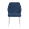 Стул МИШЕЛЬ белый/велюр Б08 синий - фото 2