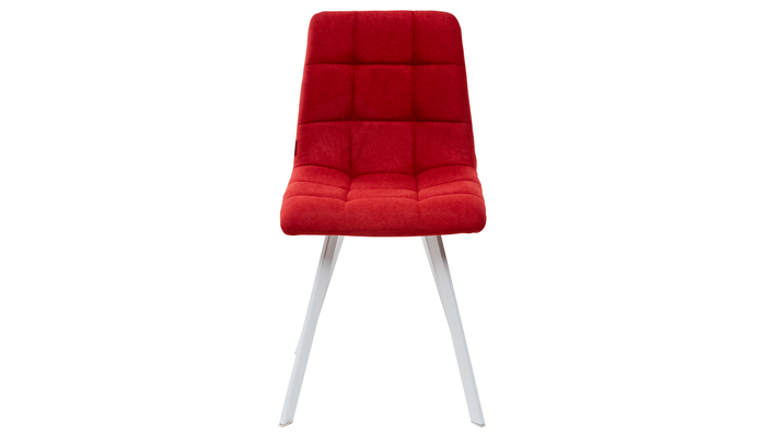Стул CHILLI SQUARE белый/тк. красная UF860-16B - фото 2