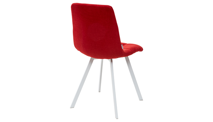 Стул CHILLI SQUARE белый/тк. красная UF860-16B - фото 3