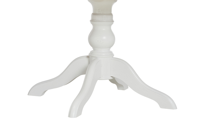 Стол круглый ЛОТОС 107+43*107 т.0/900 (Светлый дуб без тонировки/Белёный дуб) - фото 4