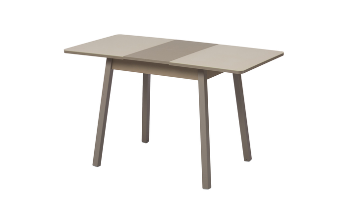 Стол прямоугольный TIRK RADIAL-94  94+32*64 капучино/стекло капучино - фото 2