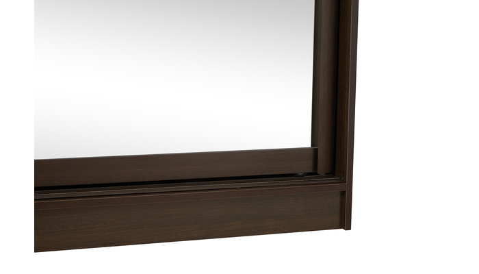 Шкаф-купе 160*58*240 2дв. венге/зеркало профиль венге матовый - фото 2