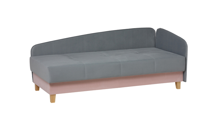 Тахта левая САНГ Св. дер. тк.Newtone grey/Triniti flamingo+ПШ*4шт Magic/1кат. - фото 2