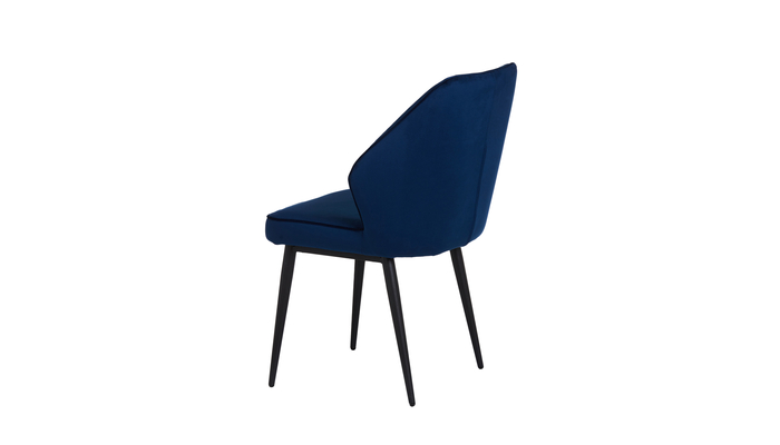 Стул MICHAEL черный/велюр DARK BLUE LUX mr20 темно-синий - фото 4