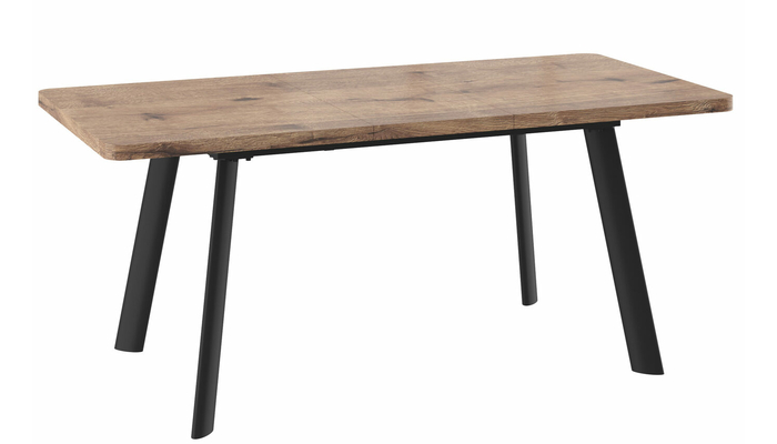 Стол прямоугольный LEON LUX RADIAL-140  140+40*85 черный/ламинат дуб веллингтон - фото 2