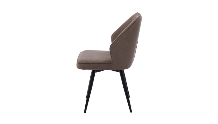 Стул поворотный MICHAEL-R1 черный/велюр LATTE LUX b5 латте - фото 3