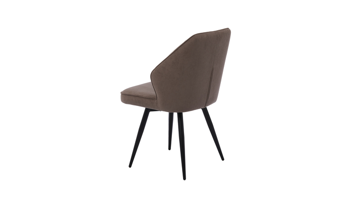 Стул поворотный MICHAEL-R1 черный/велюр LATTE LUX b5 латте - фото 4