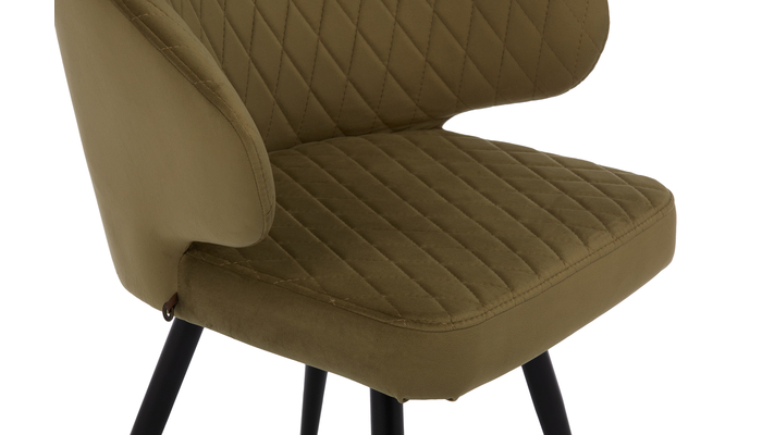 Стул поворотный ROB-R1 черный/велюр OLIVE LUX d12 - фото 6