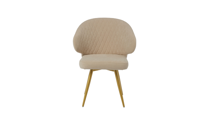 Стул поворотный ROB-R1 золото/велюр CREAM LUX b3 крем