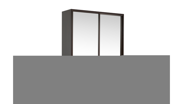 Шкаф-купе 160*58*240 2дв. венге/зеркало профиль венге матовый