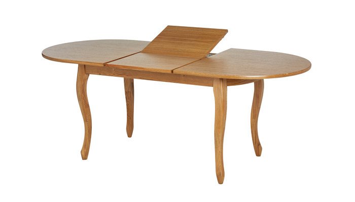 Стол овальный МАРСЕЛЬ-ОВ 150+50*90 т.004 (Светлый дуб с чёрной патиной) - фото 2