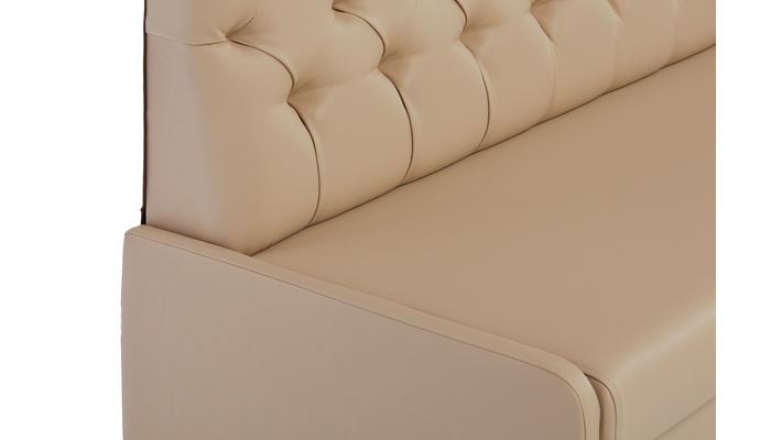 Диван КУ-21 с коробом 140см экокожа Линкольн 201 капучино - фото 3