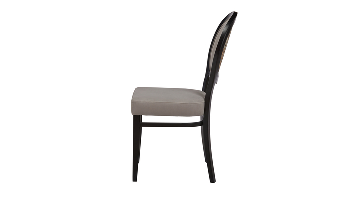 Стул ОРИОН т.876/тк. 910 7451 A15 серый (Венге) - фото 3