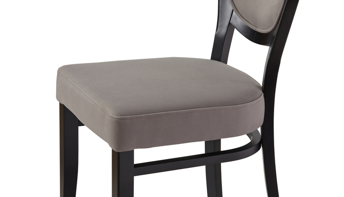 Стул ОРИОН т.876/тк. 910 7451 A15 серый (Венге) - фото 5