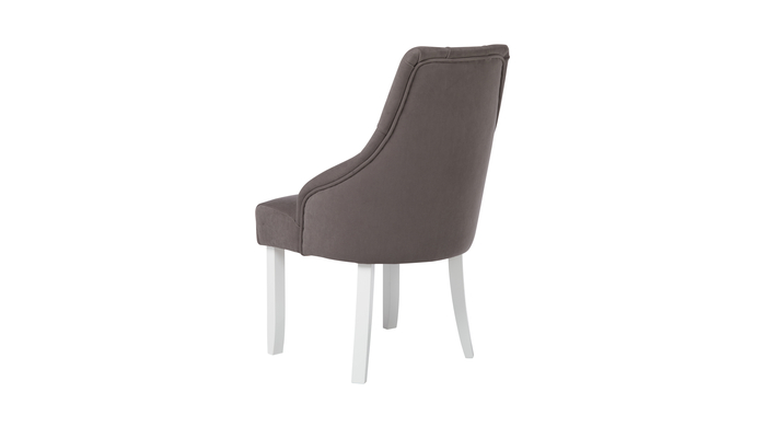 Стул ЭМИЛИ белый/тк. Гулати 04 латте - фото 4