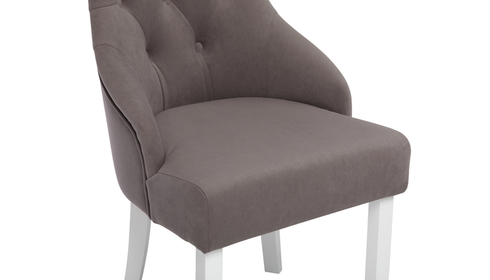 Стул ЭМИЛИ белый/тк. Гулати 04 латте - фото 5