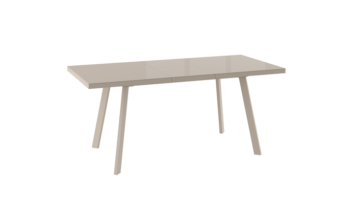 Стол прямоугольный BORG-140 140+40*85 капучино/стекло капучино, вкладка стекло - фото 2