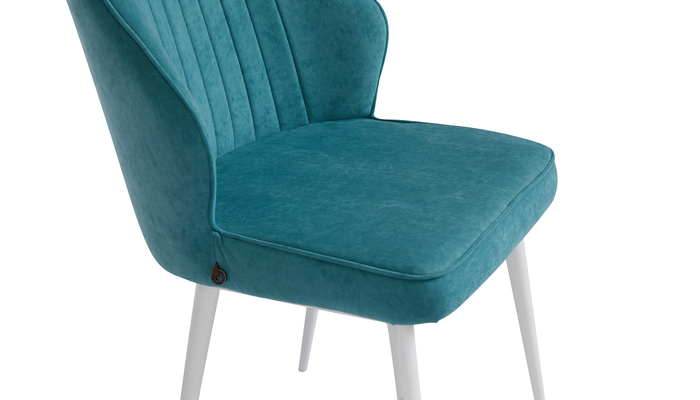 Стул MICHAEL белый/велюр MINT LUX b15 мятный - фото 5