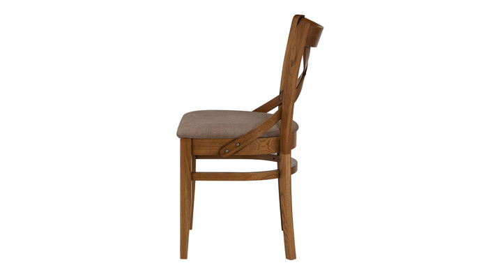 Стул СОЛО т.004/тк. Loft 232 (2С) коричневый (Светлый дуб с черной патиной) - фото 3