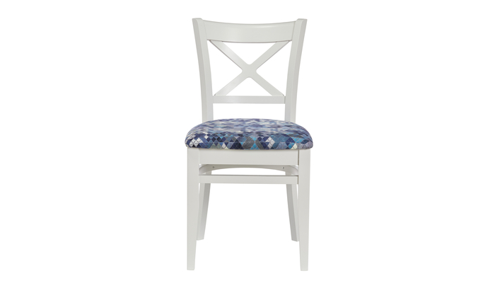 Стул МАРИО т.201/тк.1-229 С Призма 780 (Белая эмаль) - фото 2