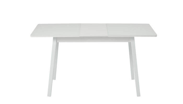 Стол прямоугольный TIRK RADIAL-110  110+32*70 белый/стекло белое - фото 2