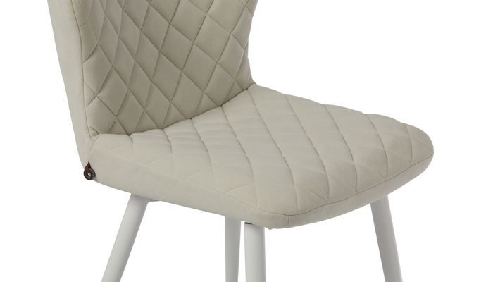 Стул ROBBY белый/велюр MILK LUX b2 - фото 5