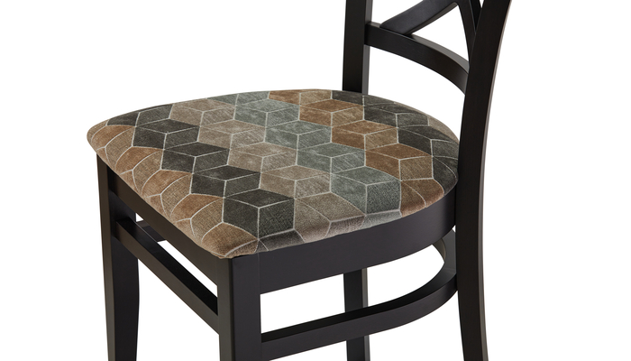 Стул МАРИО т.876/тк. 4-167  10653 серо-коричневый (Венге) - фото 5