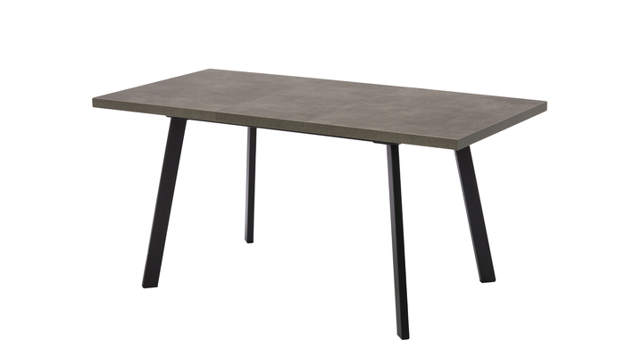 Стол прямоугольный BORG-120 120+40*80 черный/ламинат дымчатая керамика - фото 2