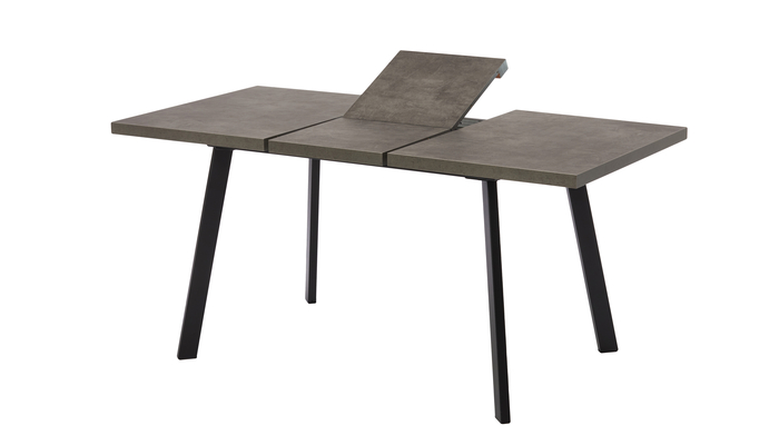 Стол прямоугольный BORG-120 120+40*80 черный/ламинат дымчатая керамика - фото 3
