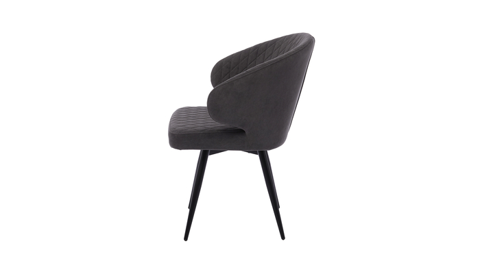 Стул поворотный РОБ-360 черный/велюр Б28 антрацит - фото 3