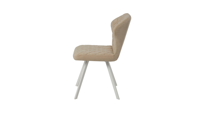 Стул РОББИ Д белый/велюр Б03 кремовый - фото 3