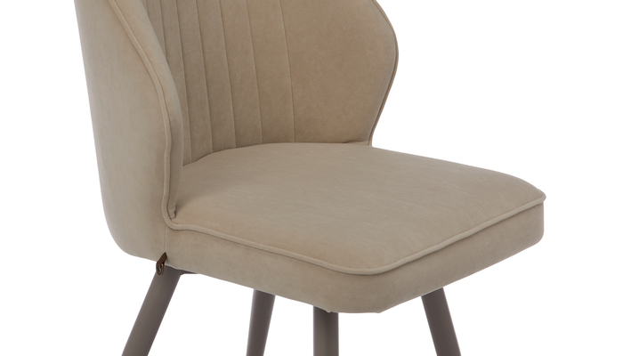 Стул поворотный МИШЕЛЬ-360 капучино/велюр Б03 кремовый - фото 6