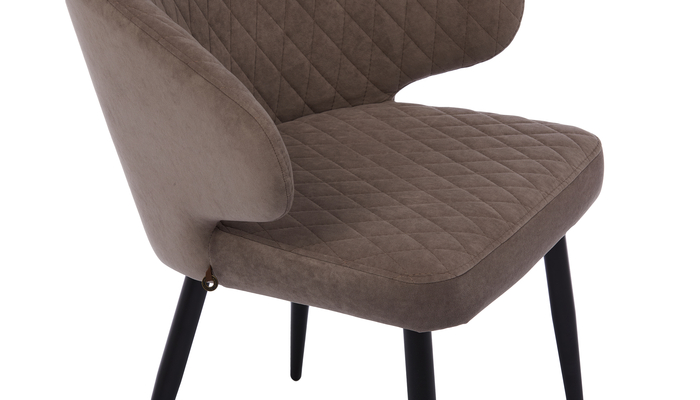 Стул РОБ черный/велюр Б05 латте - фото 5