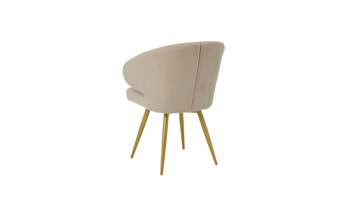 Стул поворотный РОБ-360 золото/велюр Б03 кремовый - фото 4