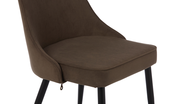Стул ЛЕО черный/велюр Б29 коричневый - фото 5
