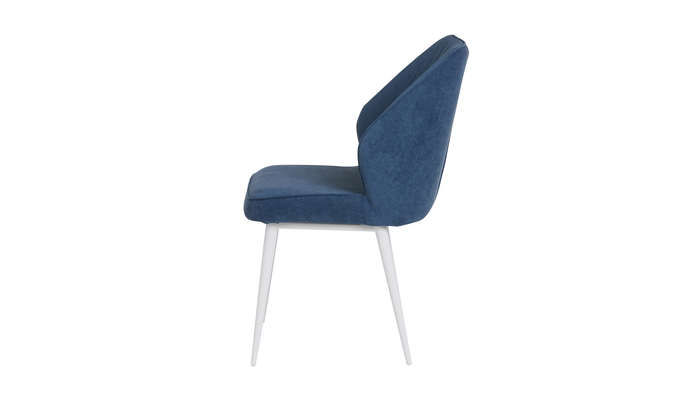 Стул МИШЕЛЬ белый/велюр Б08 синий - фото 3