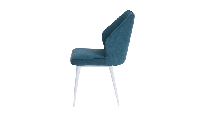 Стул МИШЕЛЬ белый/велюр Б10 темно-зеленый - фото 3