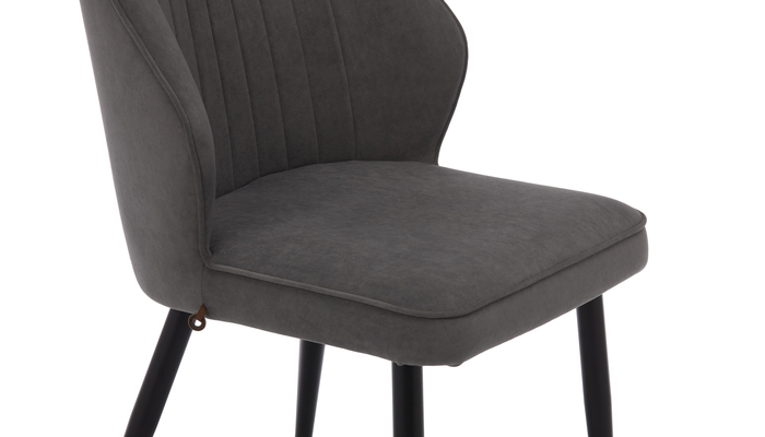 Стул МИШЕЛЬ черный/велюр Б28 антрацит - фото 5